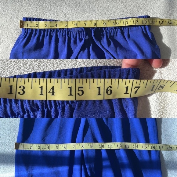 T. Babaton Cobalt Blue Relaxed Fit Drawstring Waist Trouser XS - Picture 14 of 16